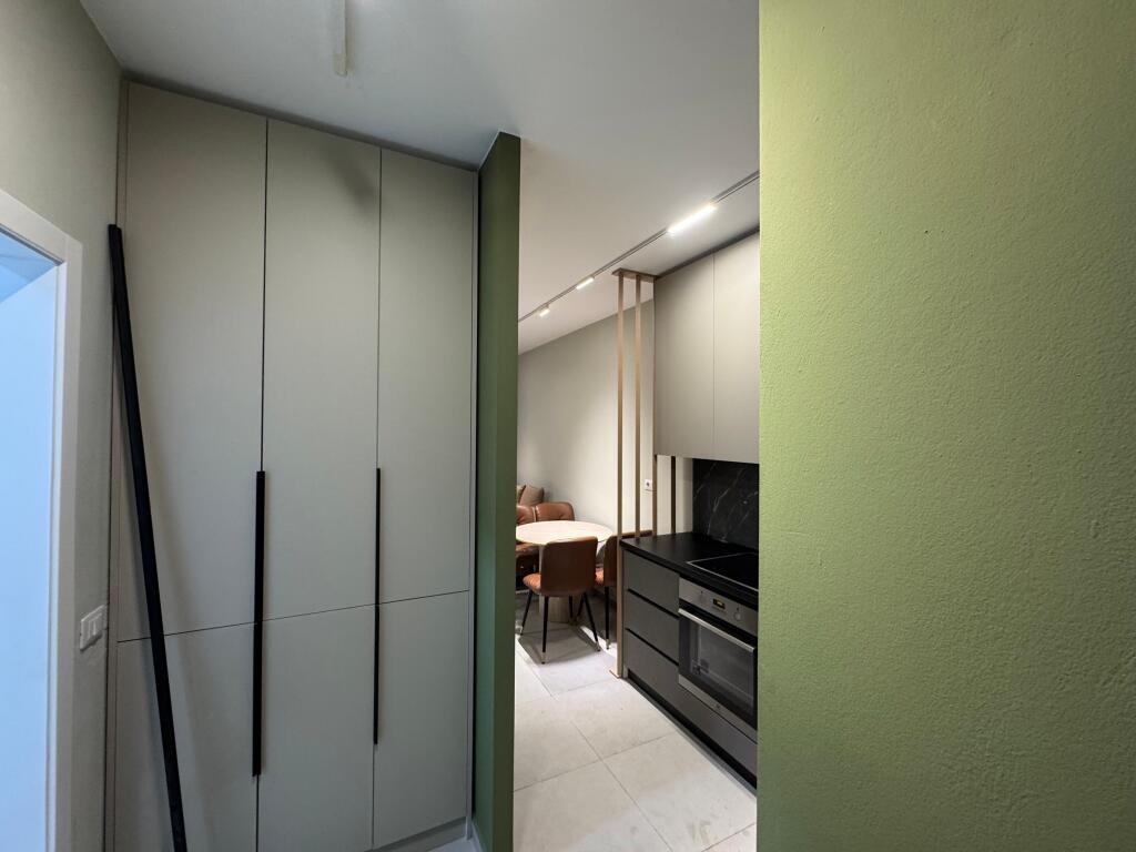 📣 SUPER APARTMENT 1+1 FOR RENT 📍 Green City Residence, Astir ✨  🏢 New and quality building 🛋️ Fully furnished by an architect, in a contemporary style  💶 Price: 550€ / month