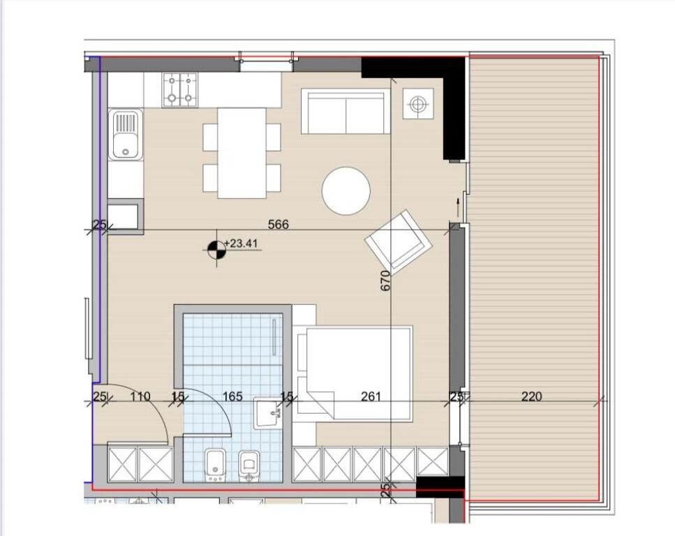SUPER APARTAMENT 1+1 PER SHITJE TEK UNIVERS CITY