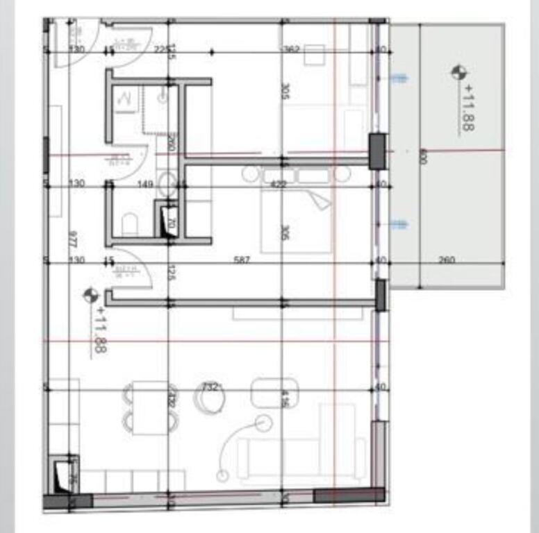 APARTAMENT 2+1 PER SHITJE BULEVARDI I RI OKAZION-FAZAT FINALE