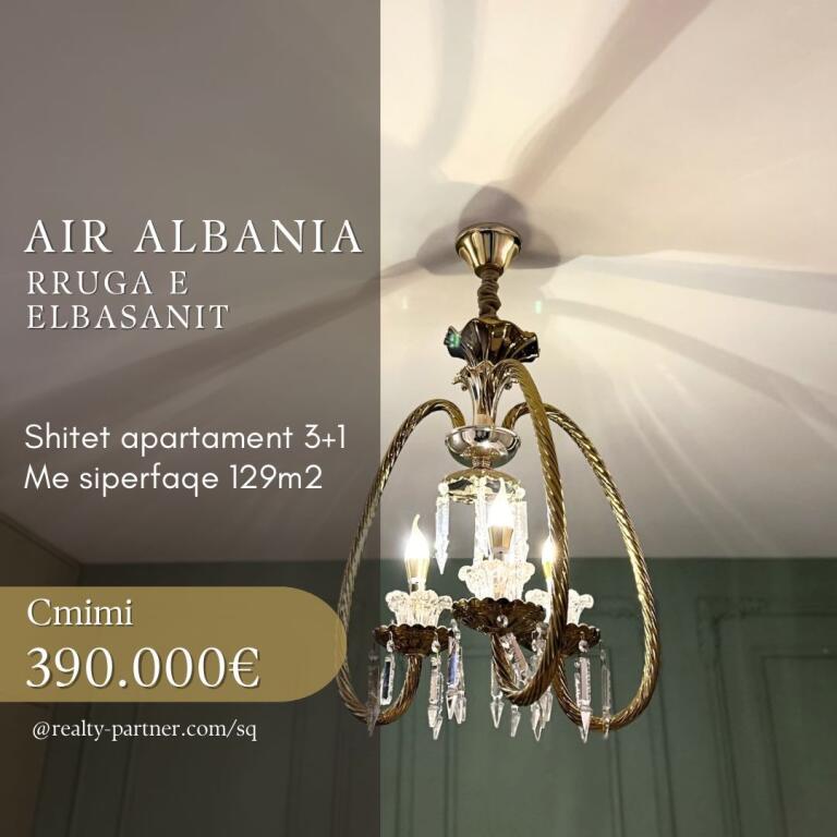 🏡 Apartment 3+1 for sale near Air Albania, Elbasanit Street