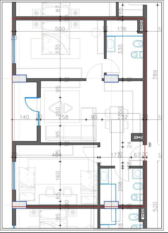 Apartments For Sale 2+1 In Kamez (ID B120653) Tirane
