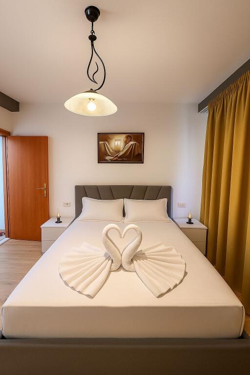 rent apartment 2+1, flora cafe durres street, price 750 euro