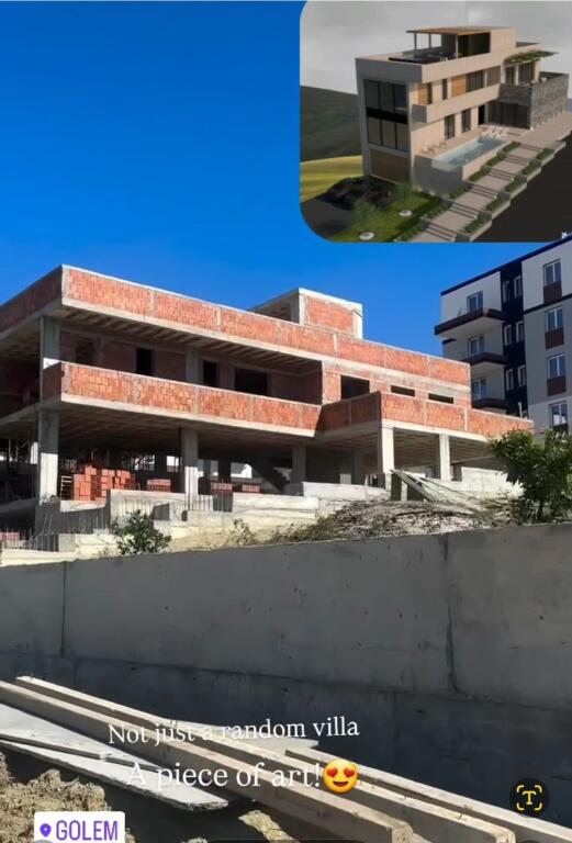 Golem.Ville di lusso in vendita con vista mare, sulla collina di Golem, zona strutturata con residenze di ville di lusso