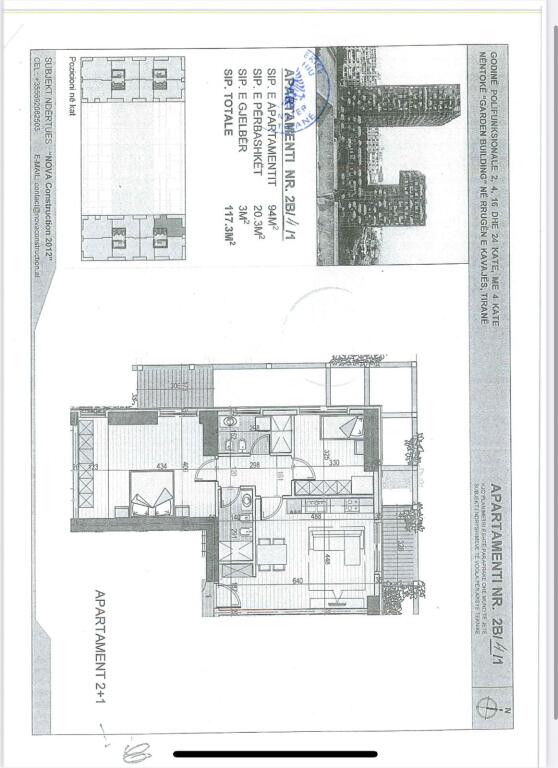 Apartment for rent 2+1 Garden Building
