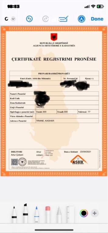 🌿 Mundësi e rrallë investimi – Shitet truall 300 m² në Kashar 1 🌿