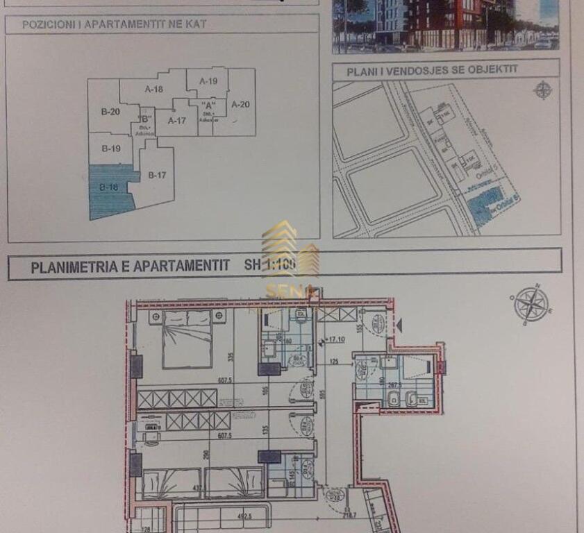 Shitet, Apartament 2+1+2tualete+Blk, Bulevardi i ri, 180 800 Euro