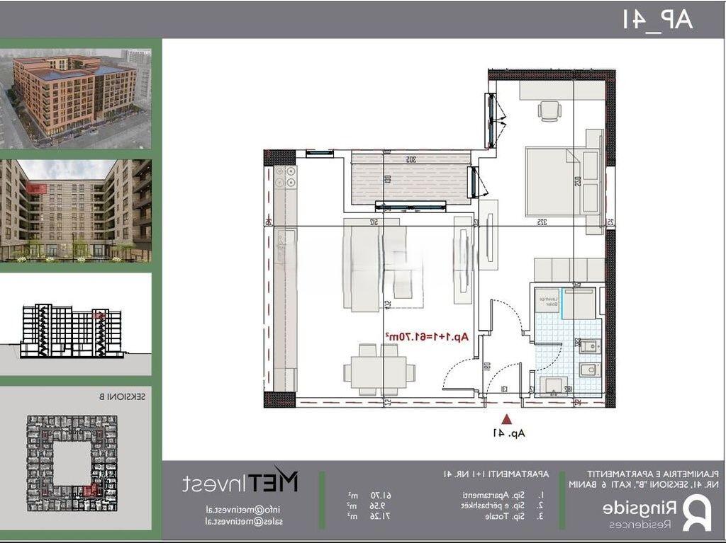 PASKUQAN ,VENDESI 1+1 IN RINGSIDE RESIDENCE IN VENDITA! 82,000 €