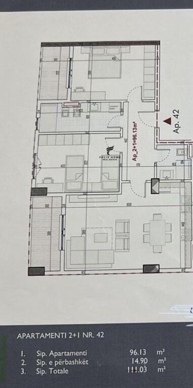 SHITET APARTAMENT 2+1+2 PASKUQAN 115.000 EURO