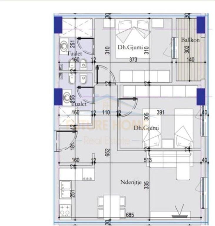 Shitet, Apartament 2+1+2, Tirana Entry 2.