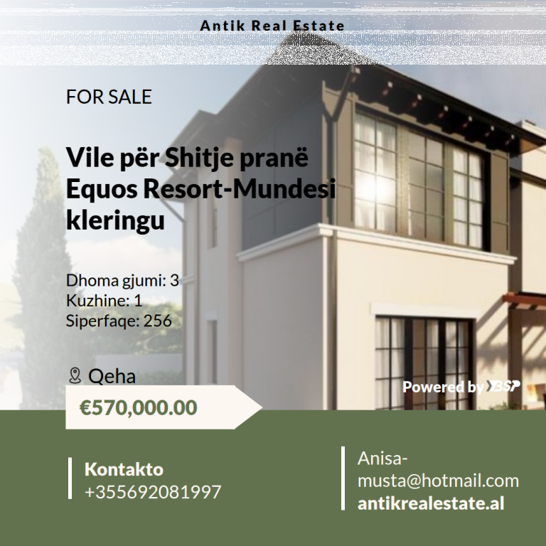 Vile per shitje - Mundesi Kleringu prane Equos Resort