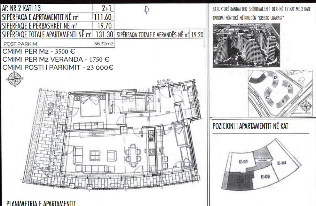 Shitet Apartament te Lake View Residence
