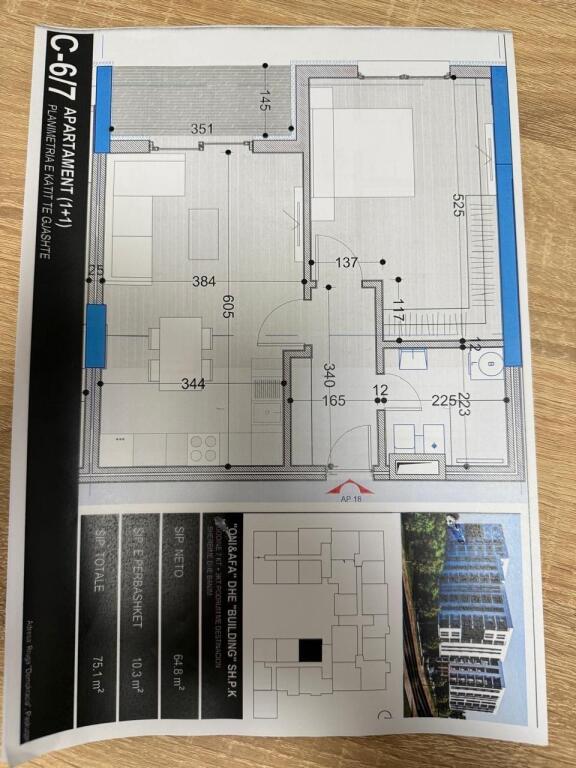 Shitet Apartament 1+1, BEL FIORE 2, Paskuqan