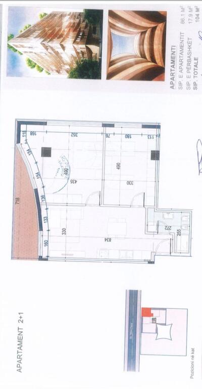 🏢 Jepet me qira ambient 2+1 për zyra – Te Mine Peza, Tiranë