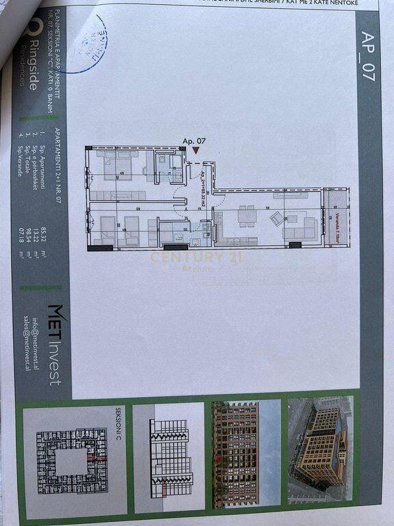 OCCASION! APARTMENT 2+1+2 FOR SALE 950 EURO/M2, RING SIDE RESIDENCE PASKUQAN! 94,000 €