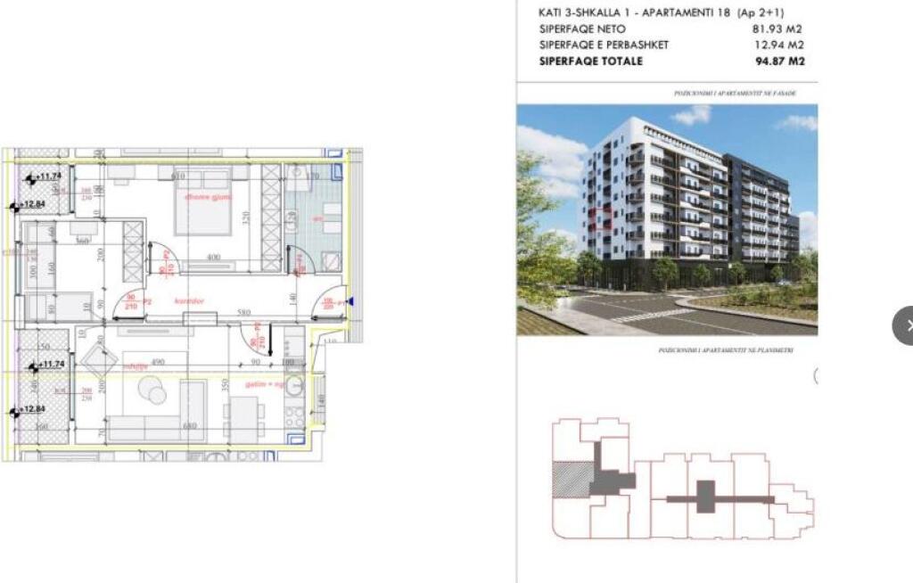 Shitet Apartamenti 2+1 ne Mistomame ne Yzberisht