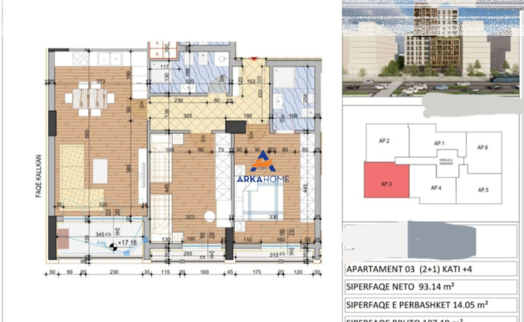 FOR SALE APARTMENT 2+1+BALCONY "LAPRAKE" 192,942 EURO