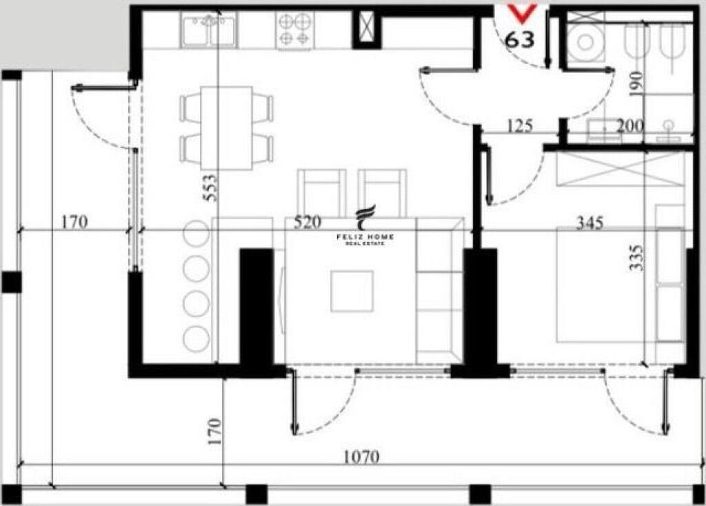 VENDESI APPARTAMENTO 1+1 SHENGJIN 184.000 EURO