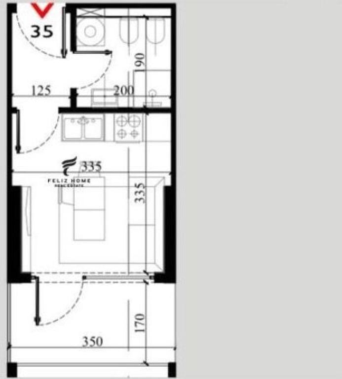 MONOLOCALE IN VENDITA 31,91M2 SHENGJIN 48.000 EURO