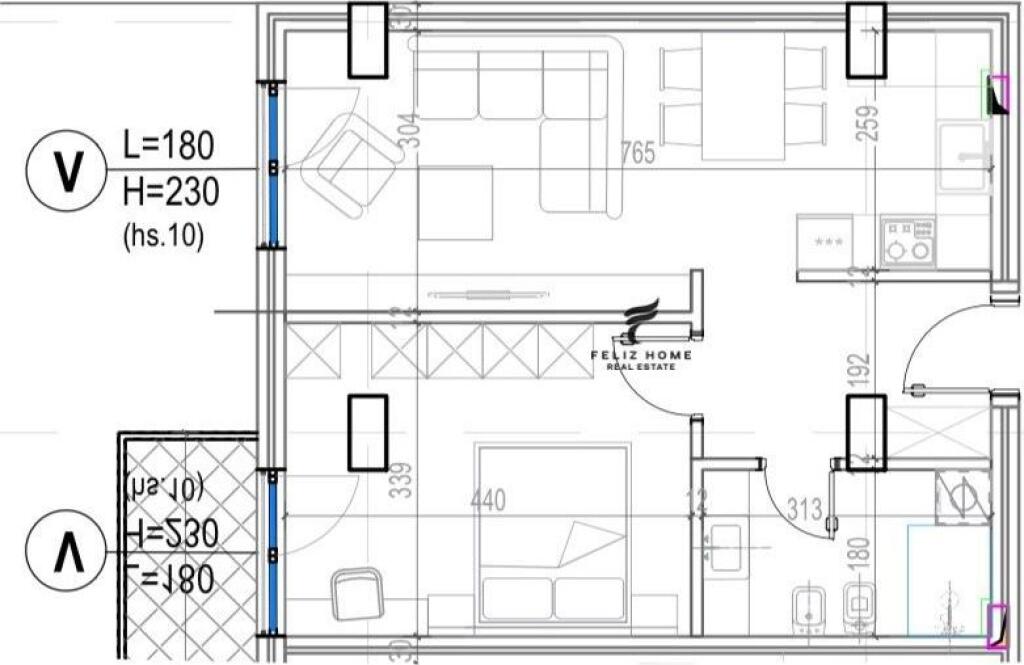 FOR SALE APARTMENT 1+1 KODRA E DIELLIT 120,000 EURO