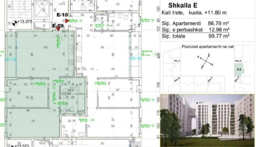 🏠 Shitet Apartamenti 2+1 ne Porcelan ne Afersi te Televizionit Klan.