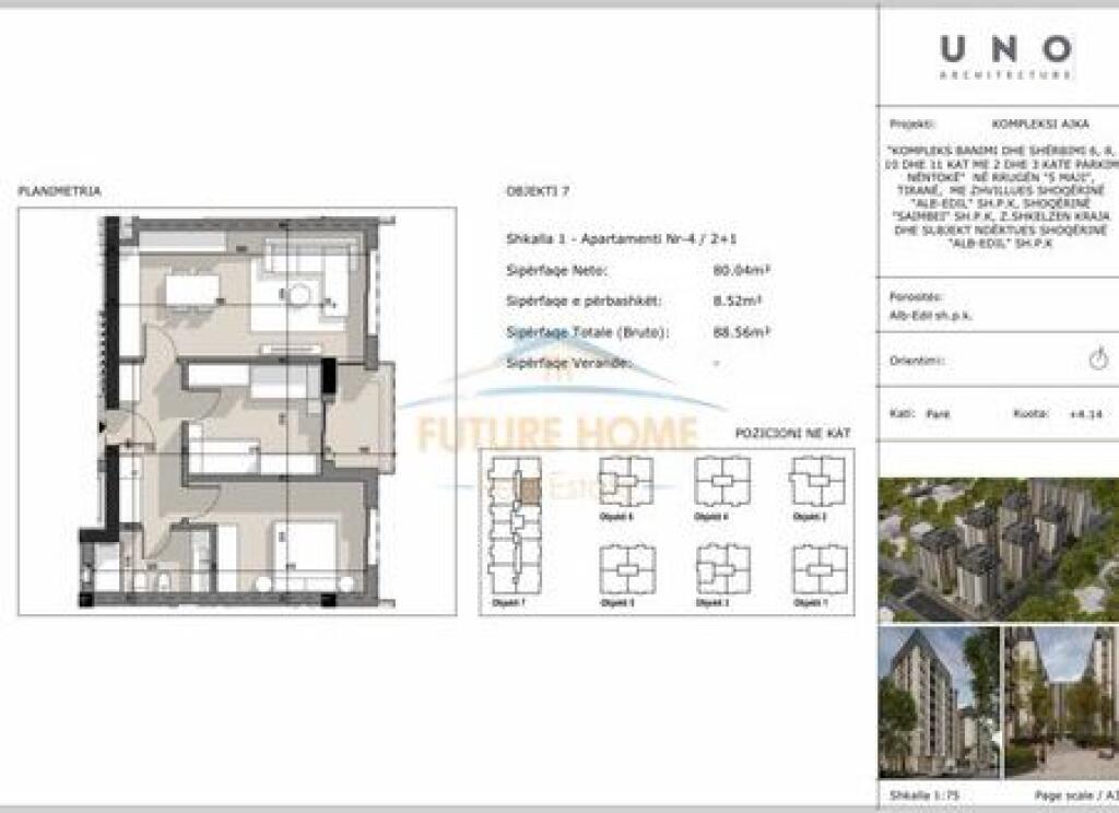 For sale, 2+1 Apartment, Ajka Complex, 5 Maji Street