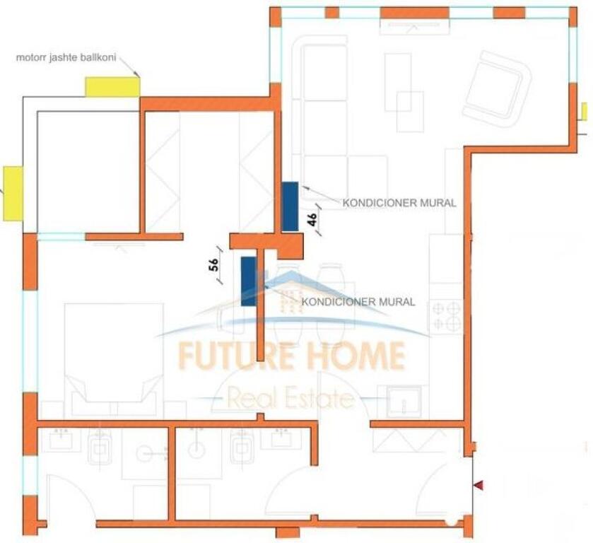 Shitet, Apartament 1+1, Rruga Fortuzi