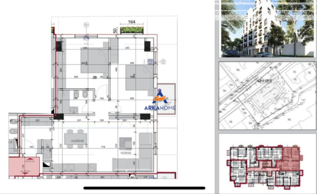FOR SALE APARTMENT 2+1+BALCONY "NEAR DHIMITER KAMARDA STREET, ALI DEM" 155,000EURO