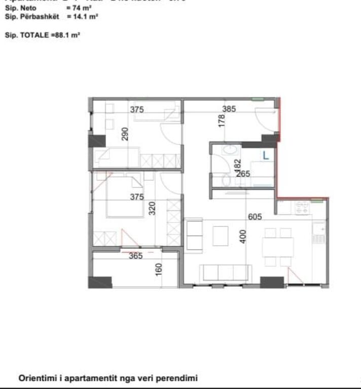 Apartment 2+1 for Sale Dritan Hoxha Street, Aura Complex (ID 41212110)