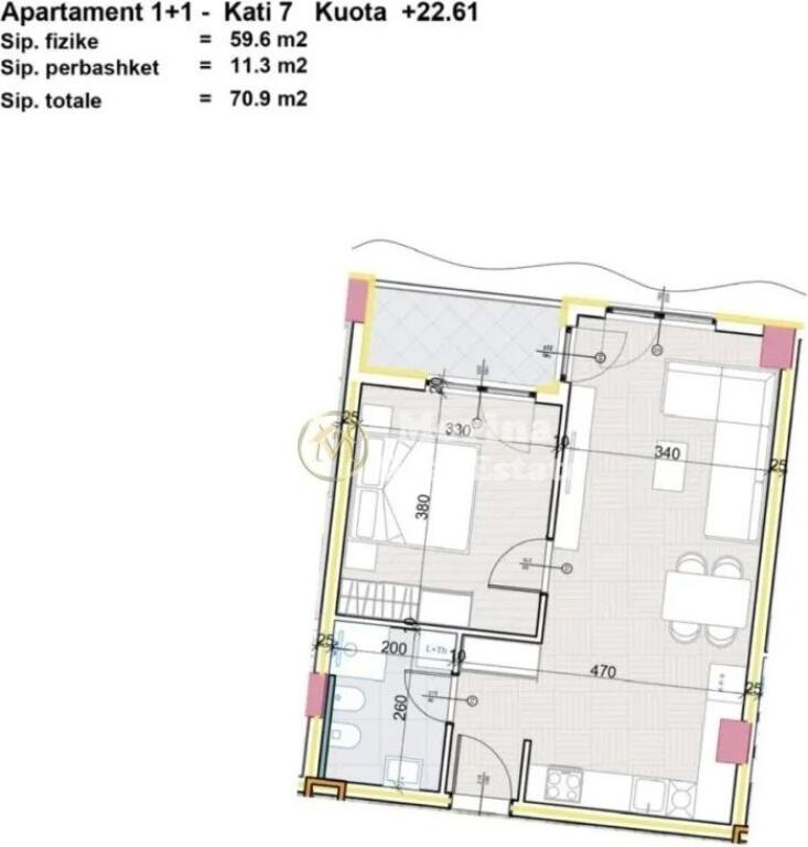 Vendesi Appartamento 1+1, Paskuqan, Aluna Residence 1300 €/m²
