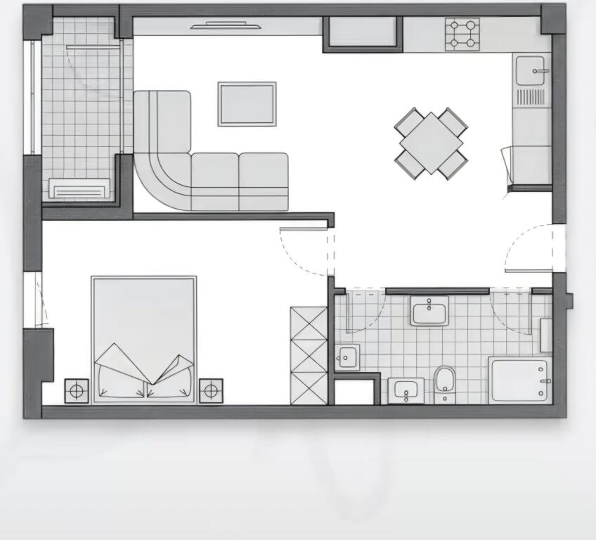 Shitet apartament 1+1, Ali Demi, Rezidenca Kaimi