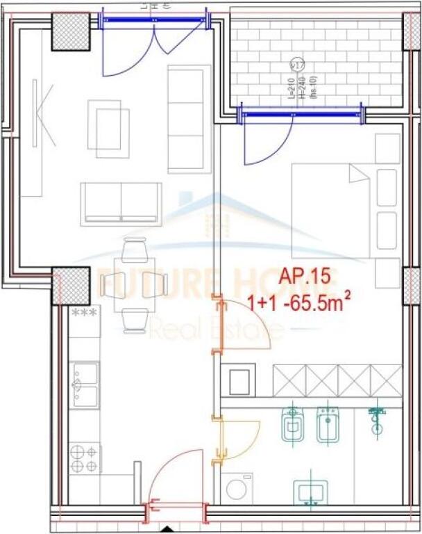 Shitet, Apartament 1+1, Don Bosko, Tiranë.