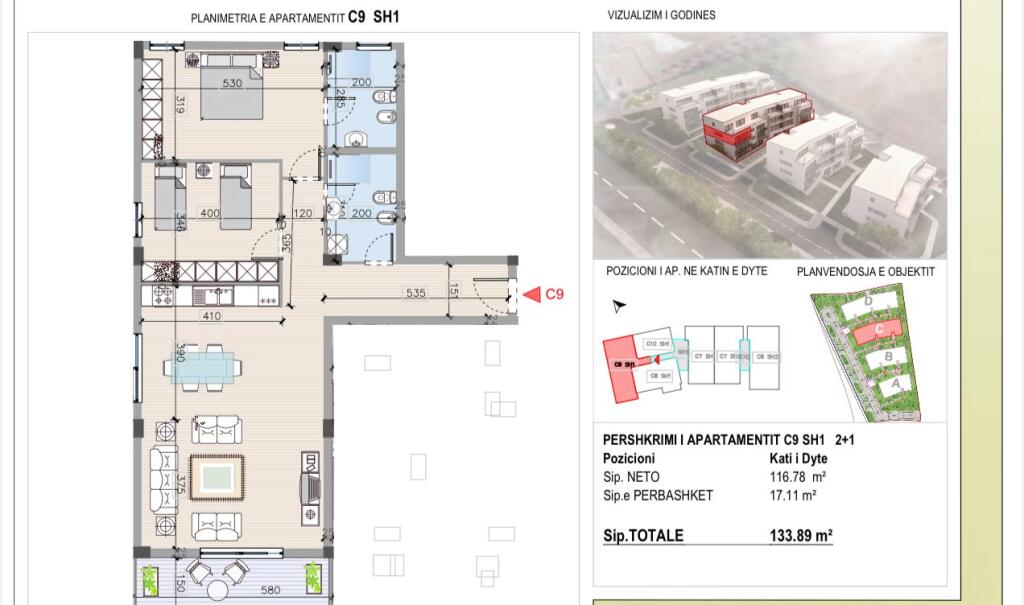 APPARTAMENTO 2+1+2 IN VENDITA A SOFIA RESIDENCE