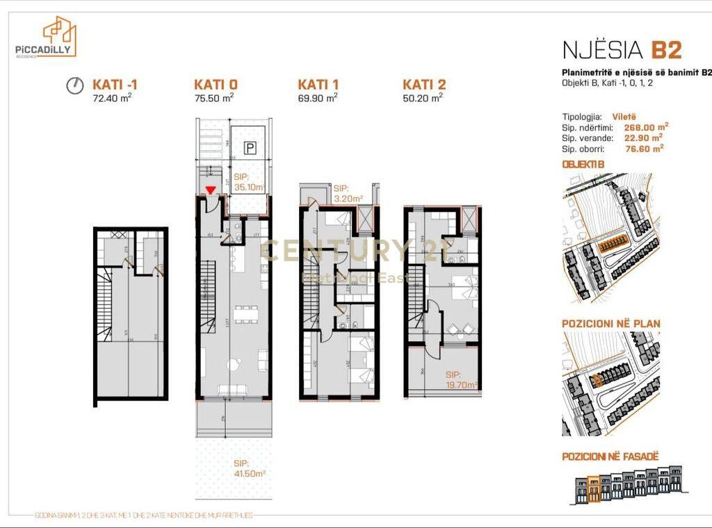 SHITET VILETE NE REZIDENCEN PICCADILLY 650,000 €