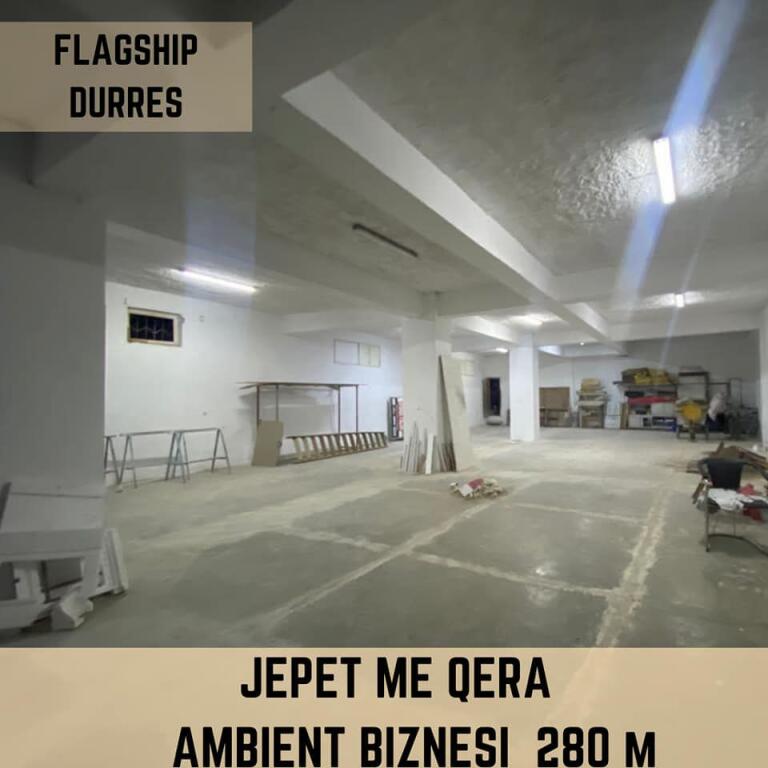 💥BUSINESS PREMISES FOR RENT (1,200 euro net) 📍 NEAR FLAGSHIP CENTER, DURRËS CENTER