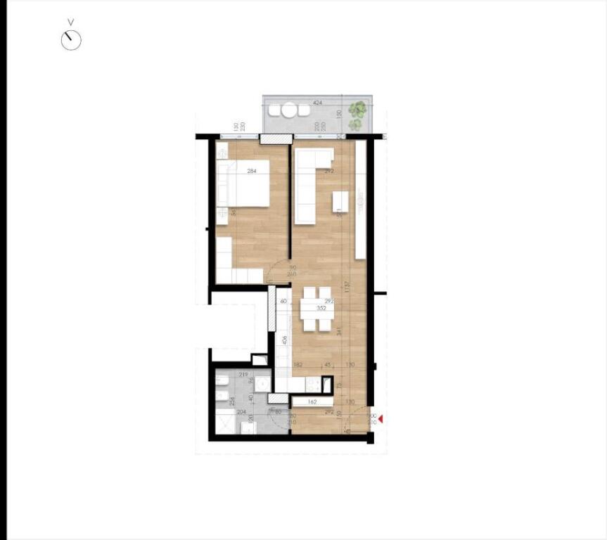 FOR SALE APARTMENT 1+1 FUSHA E AVIACIONIT 128,000 EURO