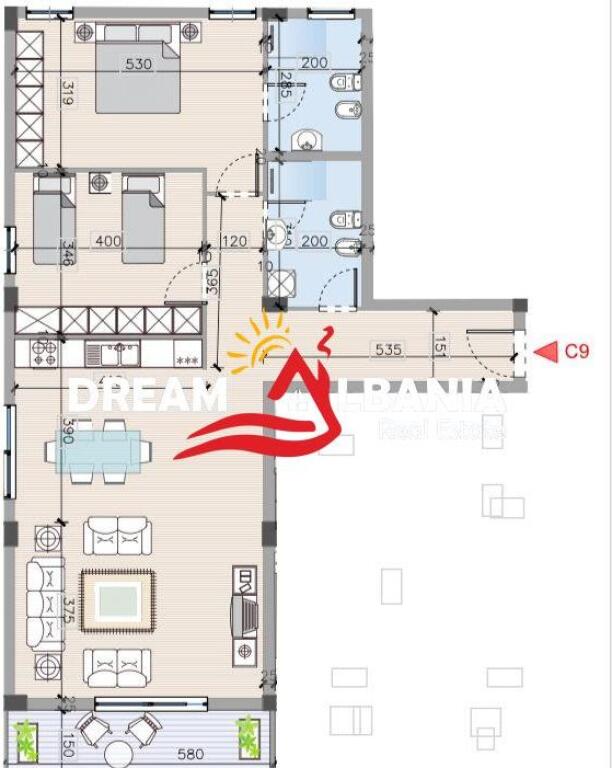 Apartment 2+1+2 For Sale At Residenca Sofia In Teg (ID 41212111)