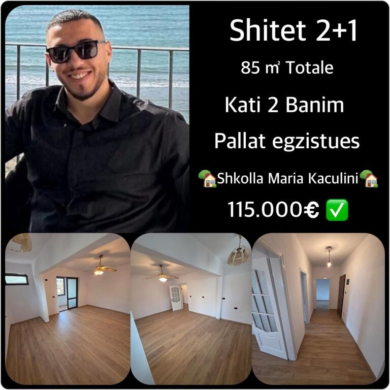 🏡 FOR SALE 2+1 with two balconies 📍Maria Kaculini School, Sports Palace 💰 Price: 115,000€