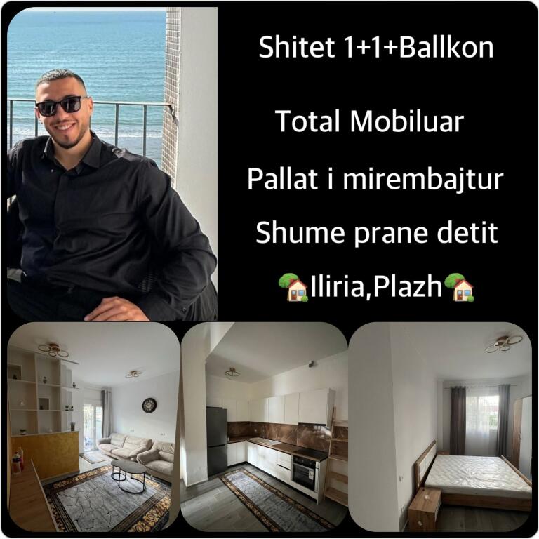 SHITET APARTAMENT  1+1 ILIRIA DURRES • Siperfaqe Tot. 72 m2