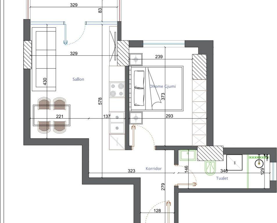 Appartamento 1+1 in Astir in Vendita.
