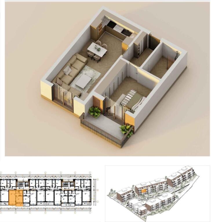 SHITET APARTAMENT 1+1 TEG, 152.800 EURO