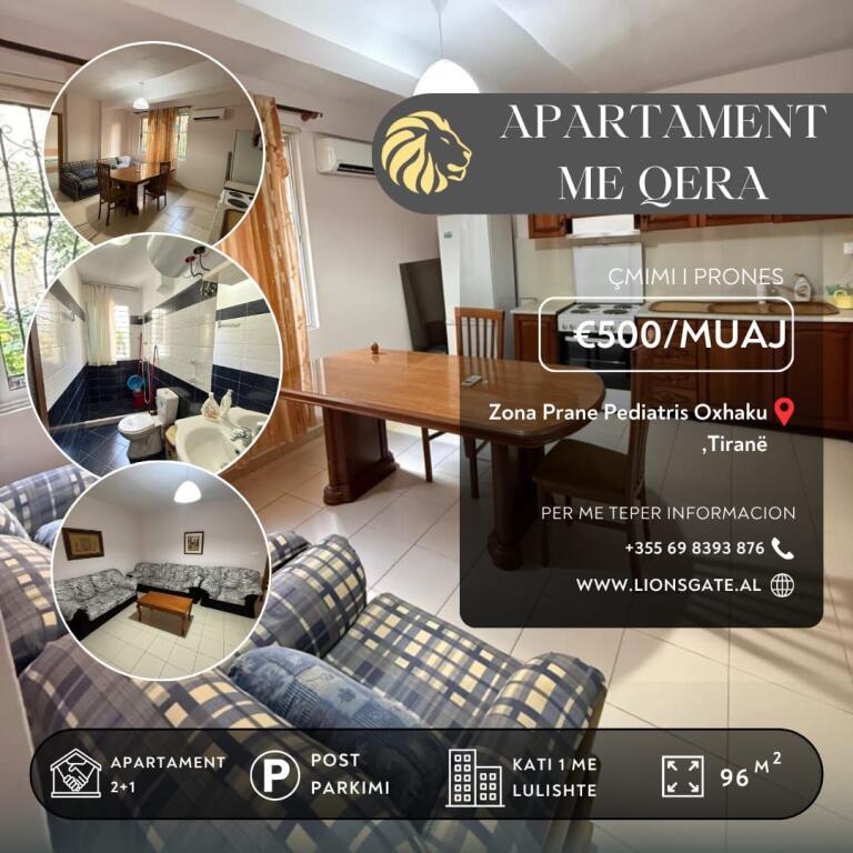 🏢 APARTMENT FOR RENT – AREA NEAR PEDIATRICS (CHIMNEY – BAM'S GRAVE)