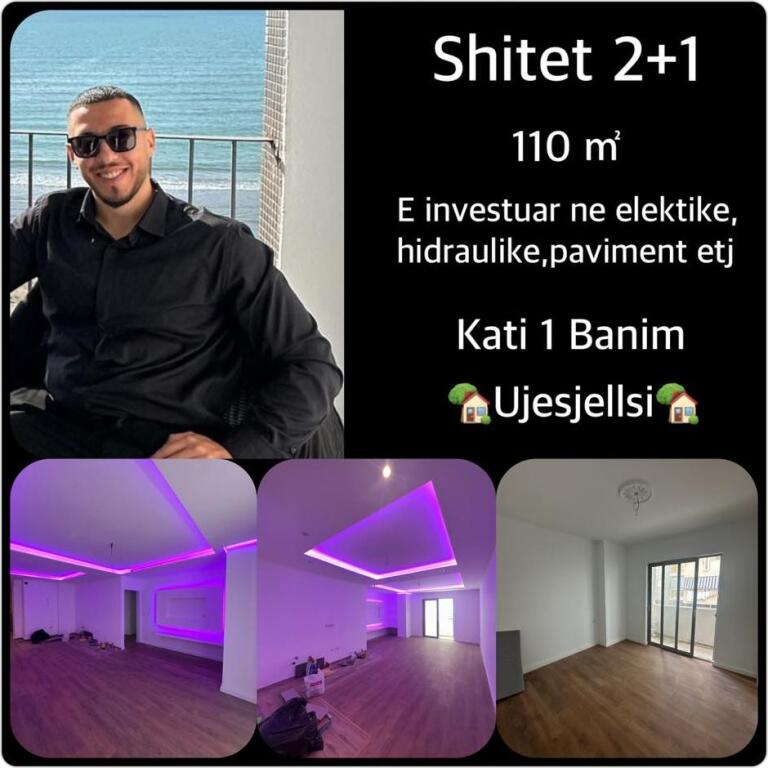 SHITET APARTAMENT  • 2+1 + Ballkon i bollshem 📍 Adresa: Ujesjellesi