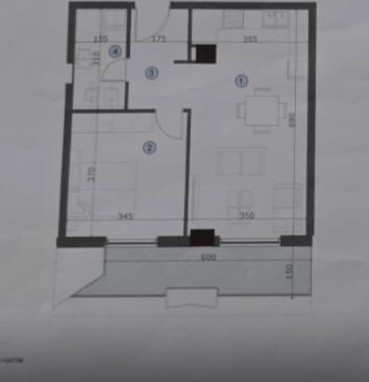 Apartament 1+1 per shitje tek Axa Rsd/Bulevardi i Ri.