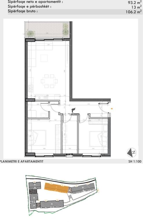 SHITET APARTAMENT 2+1+2 TEG 212.400 EURO
