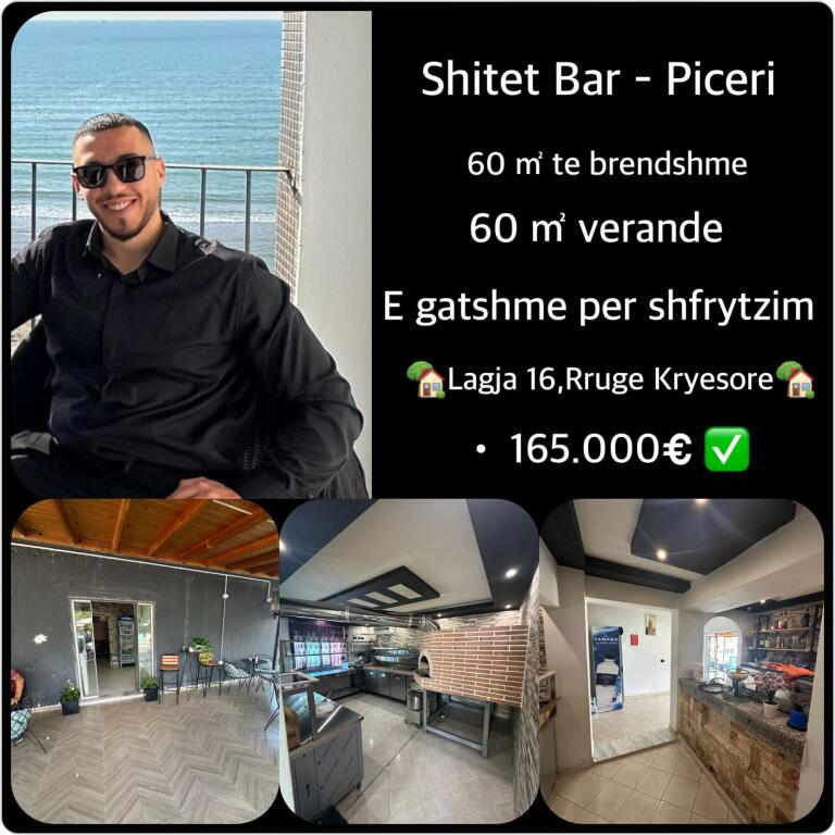 IN VENDITA Bar - Pizzeria📍Quartiere 16 Durres, strada principale.• PRONTO PER L'USO📲 📲