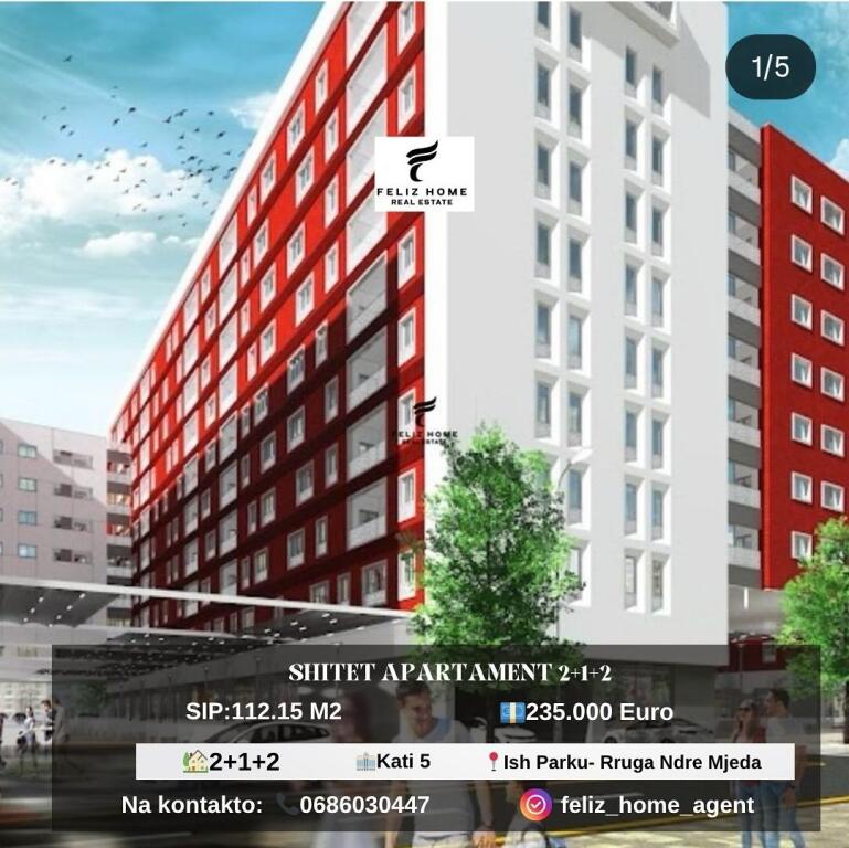 Shitet 2+1 tek kompleksi guce,ish parku