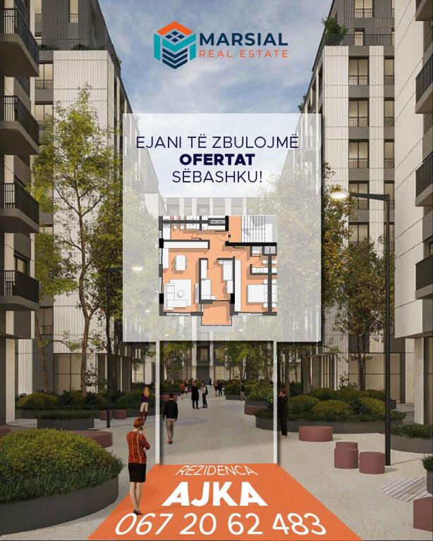 Apartment 2+1, 86 m², Ajka Residence, 5 Maji Street, Tirana