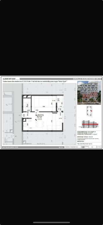 Shitet apartament 1+1,ish fusha e aviacionit
