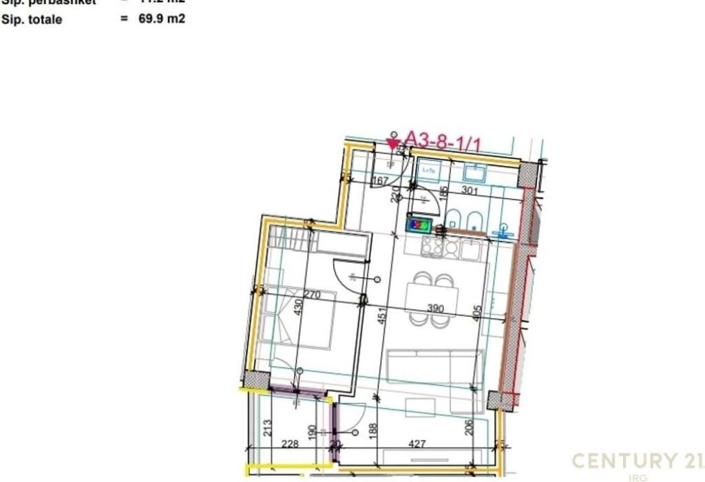 APPARTAMENTO 1+1 IN VENDITA A PASKUQAN NELLA RESIDENZA ALUNA!
