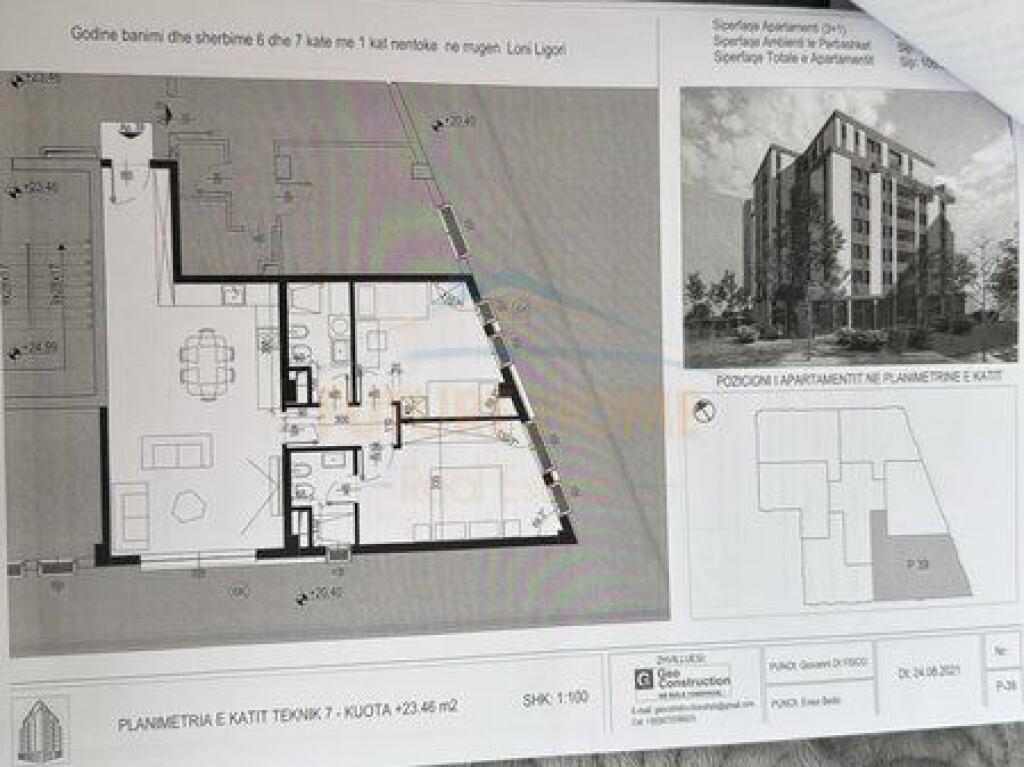 Shitet, Apartament 2+1+2, Unaza e Re, Tiranë.